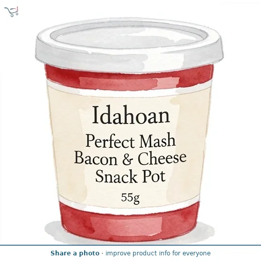 Idahoan Perfect Mash Bacon & Cheese Snack Pot 55g