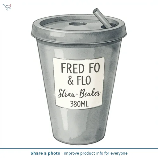 Fred & Flo Straw Beaker 380Ml