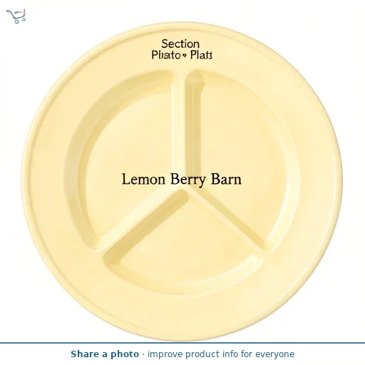 Lemon Berry Barn Section Plate
