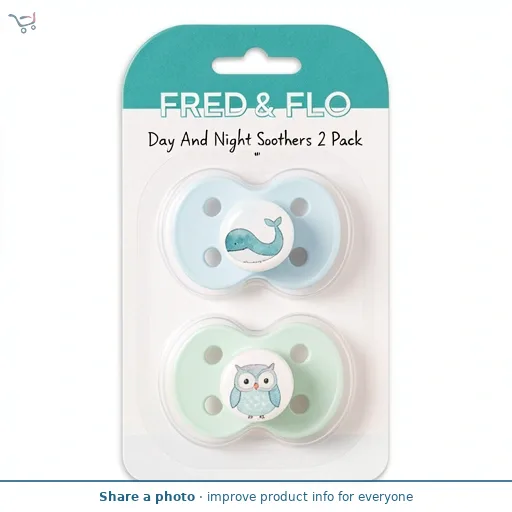 Fred & Flo Day And Night Soothers 2 Pack