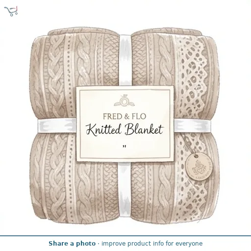 Fred & Flo Knitted Blanket