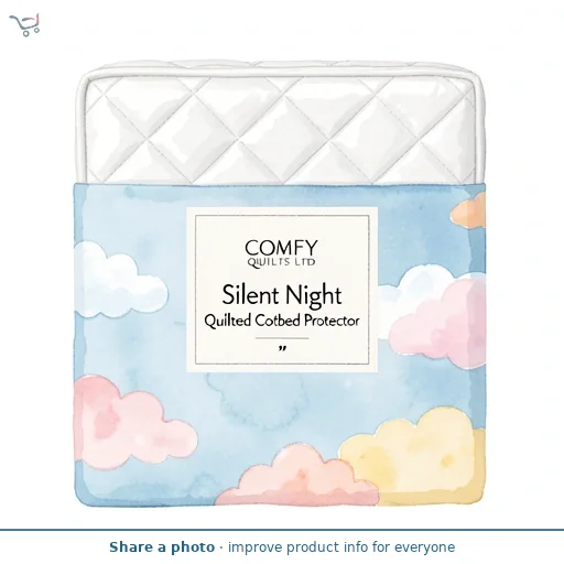 Silent Night Quilted Cotbed Protector