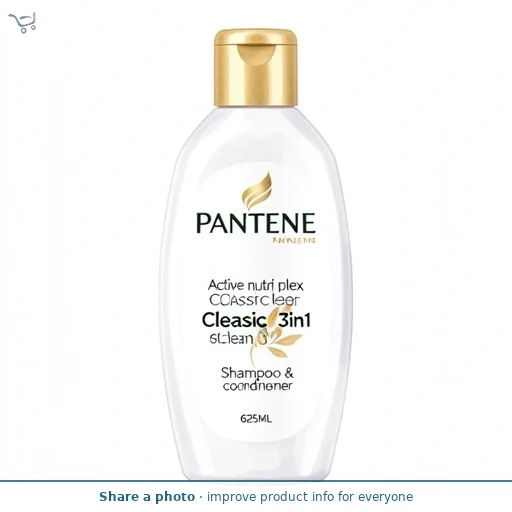 Pantene Active nutri plex Classic Clean 3in1 Shampoo & conditioner 625ML