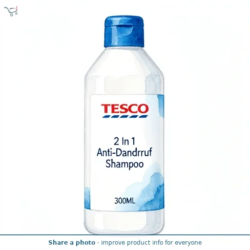 Tesco 2 In 1 Anti-Dandruff Shampoo 300Ml
