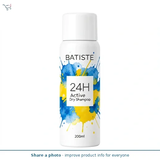 Batiste 24H Active Hair Dry Shampoo with Sweat Activated Technology 200ml