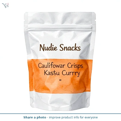 Nudie Snacks Cauliflower Crisps Katsu Curry