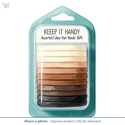 Keep It Handy Assorted Colour Hair Bands 36Pk
