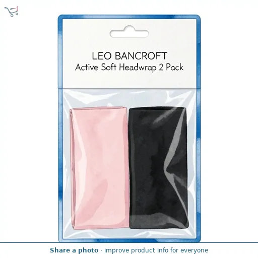 Leo Bancroft Active Soft Headwrap 2 Pack