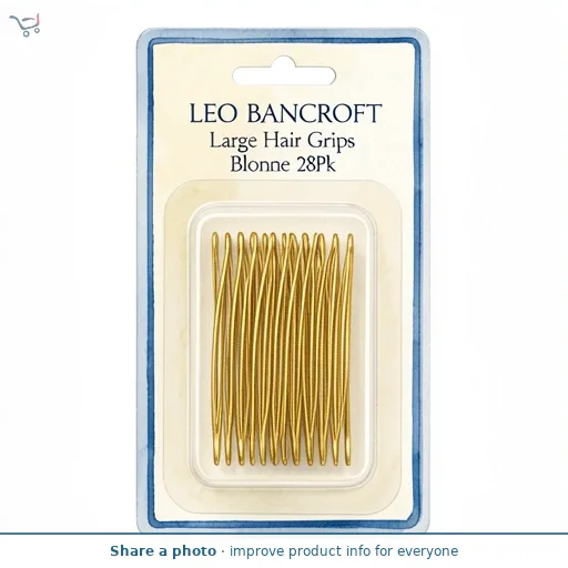 Leo Bancroft Large Hair Grips Blonde 28Pk
