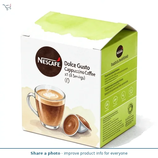 Nescafe Dolce Gusto Cappuccino Coffee Pods x16 (8 Servings)