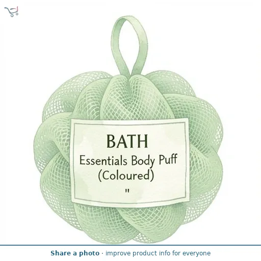 Bath Essentials Body Puff (Coloured)