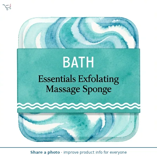 Bath Essentials Exfoliating Massage Sponge