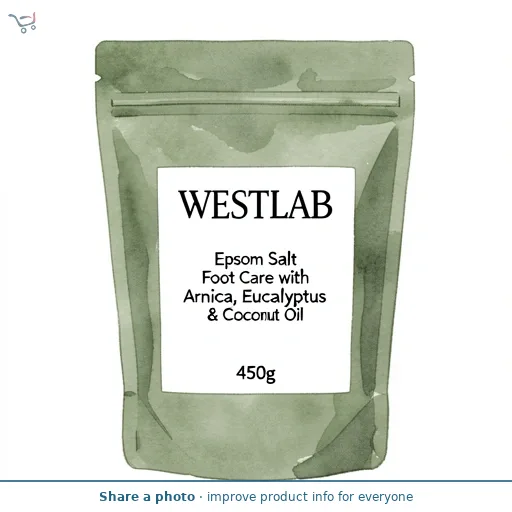 Westlab Epsom Salt Foot Care with Arnica, Eucalyptus & Coconut Oil 450g