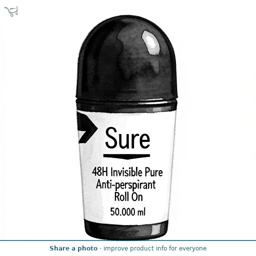 Sure 48H Invisible Pure Anti-perspirant Roll On 50ml