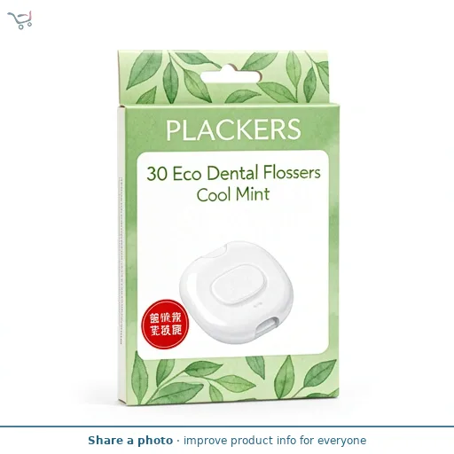 Plackers Cool Mint Eco Dental Flosser x30