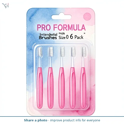 Pro Formula Interdental Brushes Size 0 6 Pack