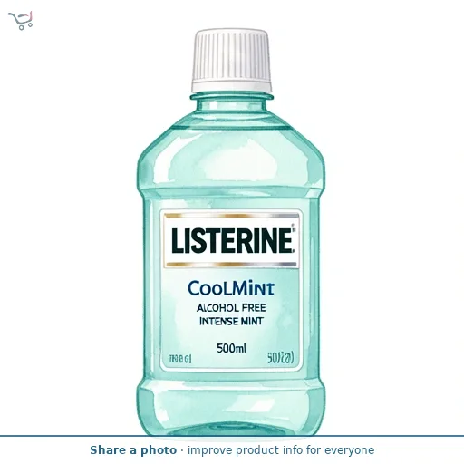 Listerine Coolmint Alcohol Free Intense Mint 500ml