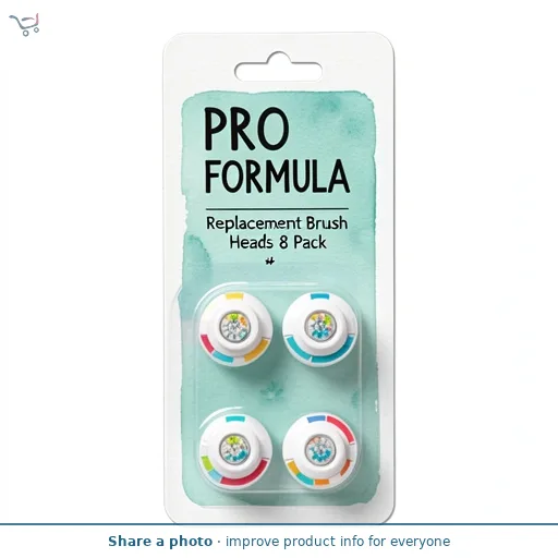 Pro Formula Replacement Brush Heads 8 Pack