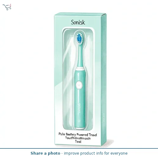 Sonisk Pulse Battery Powered Travel Toothbrush - Teal 