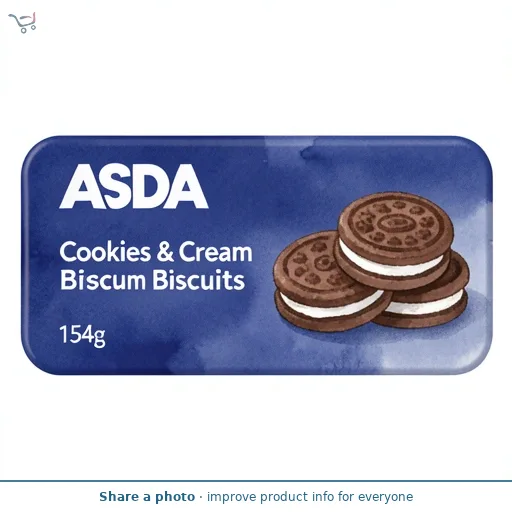ASDA Cookies & Cream Biscuits 154g