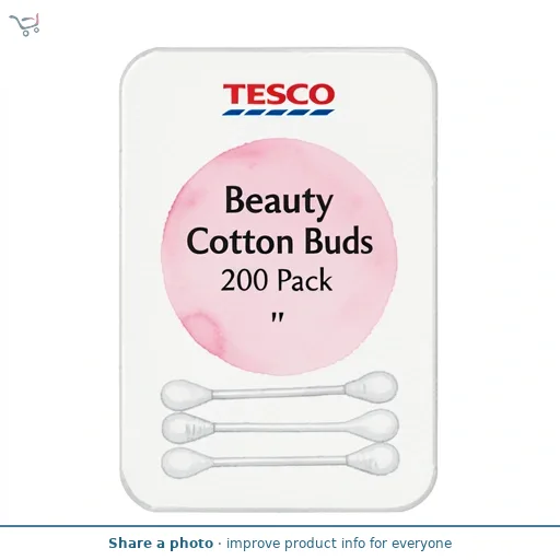 Tesco Beauty Cotton Buds 200 Pack