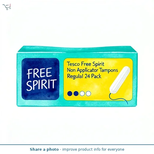Tesco Free Spirit Non Applicator Tampons Regular 24 Pack