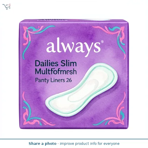 Always Dailies Slim Multiform Fresh Panty Liners 26