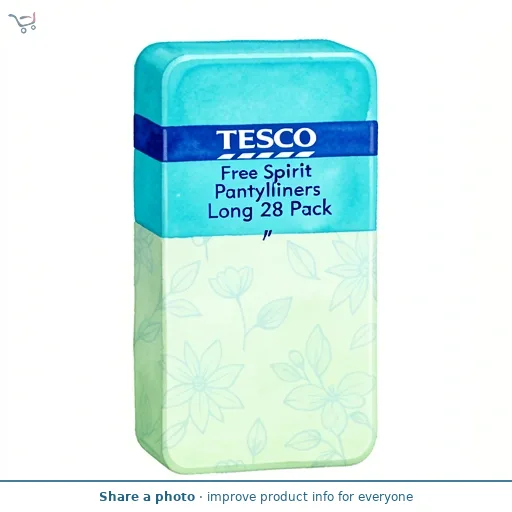 Tesco Free Spirit Pantyliners Long 28 Pack