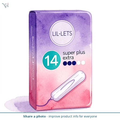 Lil Lets Non Applicator Super Plus Extra Tampons 14 Pack