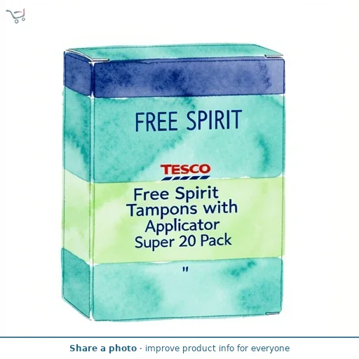 Tesco Free Spirit Tampons with Applicator Super 20 Pack