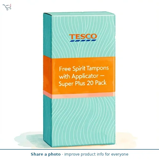 Tesco Free Spirit Tampons with Applicator - Super Plus 20 Pack