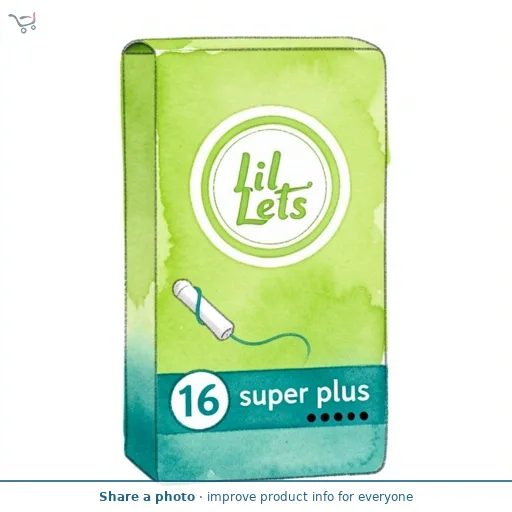 Lil Lets Non Applicator Super Plus Tampons 16 Pack