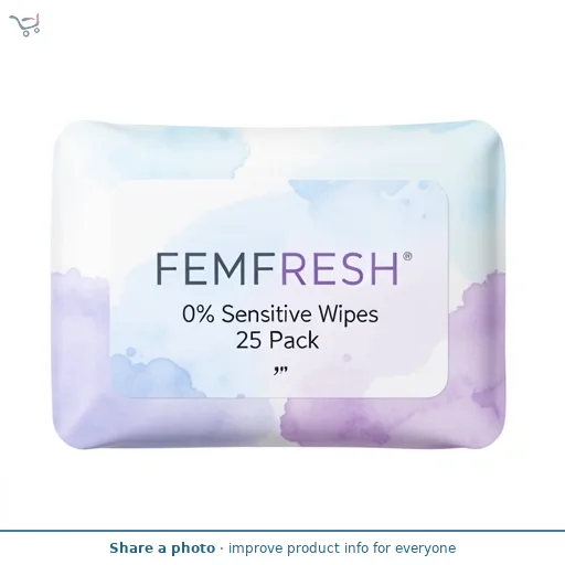 Femfresh 0% Sensitive Wipes 25 Pack