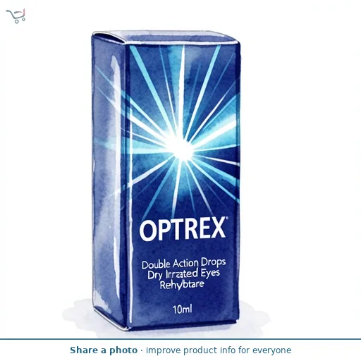 Optrex Double Action Drops Dry Irritated Eyes Rehydrate 10ml