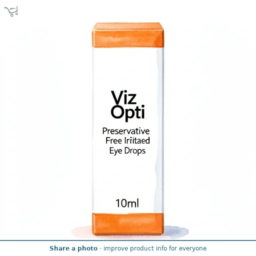 Viz Opti Preservative Free Irritated Eye Drops 10ml 