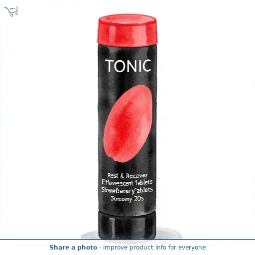 Tonic Rest & Recover Effervescent Tablets Strawberry 20s