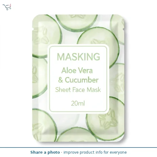 Masking Aloe Vera & Cucumber Sheet Face Mask 20ml
