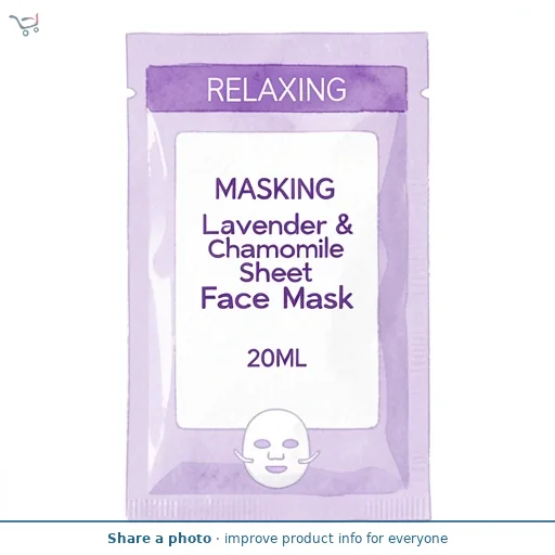 Masking Lavender & Chamomile Sheet Face Mask 20Ml