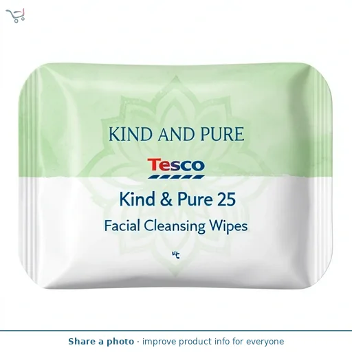 Tesco Kind & Pure 25 Facial Cleansing Wipes