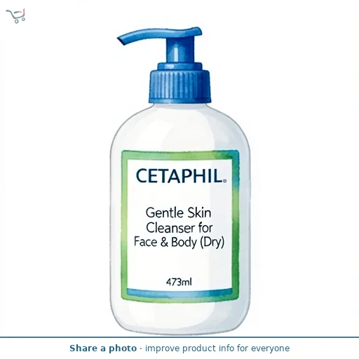 Cetaphil Gentle Skin Cleanser for Face & Body (Dry) 473ml