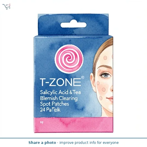 T-Zone Salicylic Acid & Tea Tree Blemish Clearing Spot Patches 24 Pack