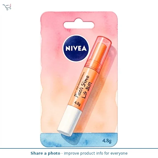 NIVEA Peach Shine Lip Balm 4.8g