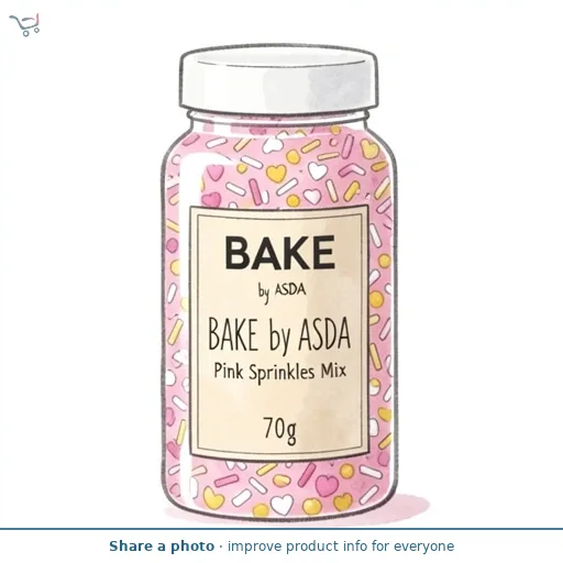 BAKE by ASDA BAKE by ASDA Pink Sprinkles Mix 70g