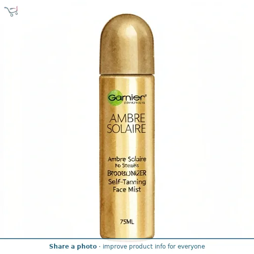 Garnier Ambre Solaire 75ml Natural Bronzer Quick Drying Dark Self Tan Face Mist
