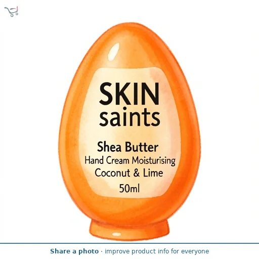 Skin Saints Shea Butter Hand Cream Moisturising Coconut & Lime 50ml