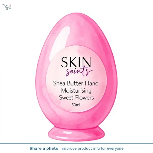Skin Saints Shea Butter Hand Cream Moisturising Sweet Flowers 50ml