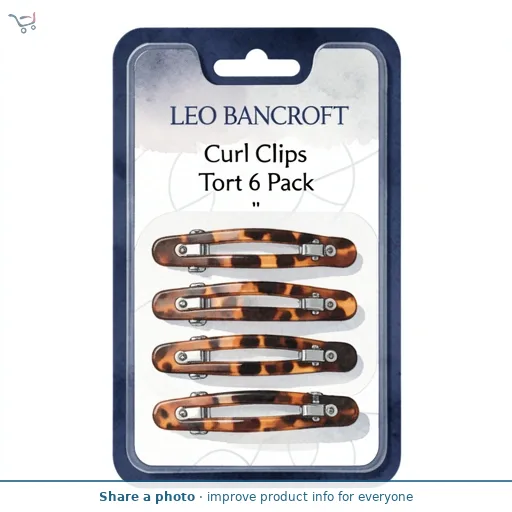 Leo Bancroft Curl Clips Tort 6 Pack