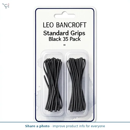 Leo Bancroft Standard Grips Black 35 Pack