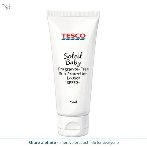 Tesco Soleil Baby Fragrance-Free Sun Protection Lotion SPF50+ 75ml