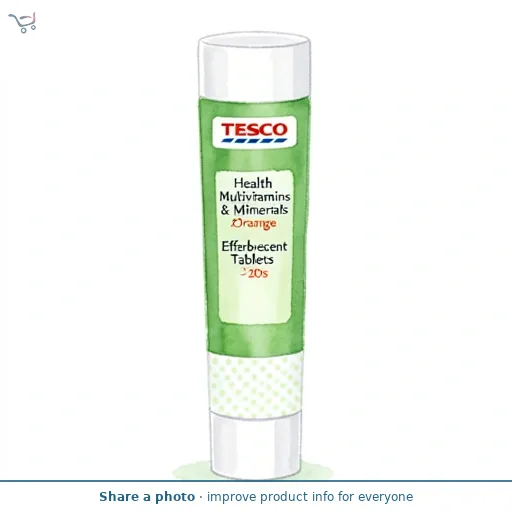 Tesco Health Multivitamins & Minerals Effervescent Tablets - Orange 20s